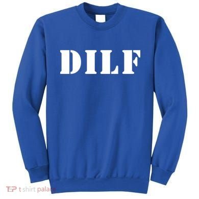 I Heart Hot Moms Designs Dilf Gift Black Small Sweatshirt
