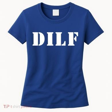 I Heart Hot Moms Designs Dilf Gift Black Small Women's T-Shirt