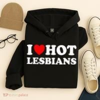 I Heart Hot Lesbians I Love Hot Lesbians Hoodie thumb 4
