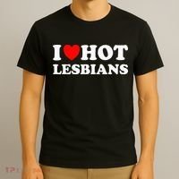 I Heart Hot Lesbians I Love Hot Lesbians T-Shirt thumb 3