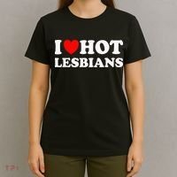 I Heart Hot Lesbians I Love Hot Lesbians T-Shirt thumb 4