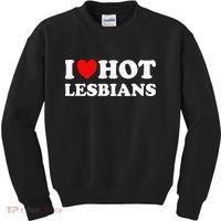I Heart Hot Lesbians I Love Hot Lesbians Kids Sweatshirt thumb 0