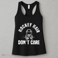 Ice Hockey Hair DonT Care Ice Hockey Player Girl Women's Tank Top thumb 3