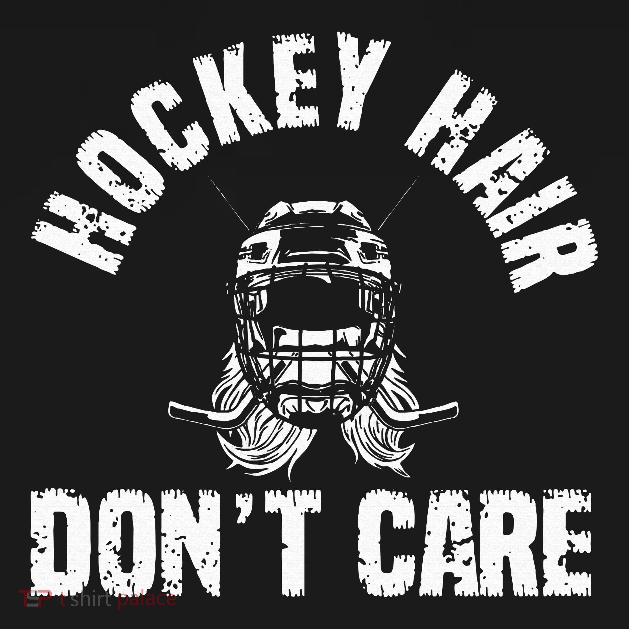Ice Hockey Hair DonT Care Ice Hockey Player Girl Women's Tank Top