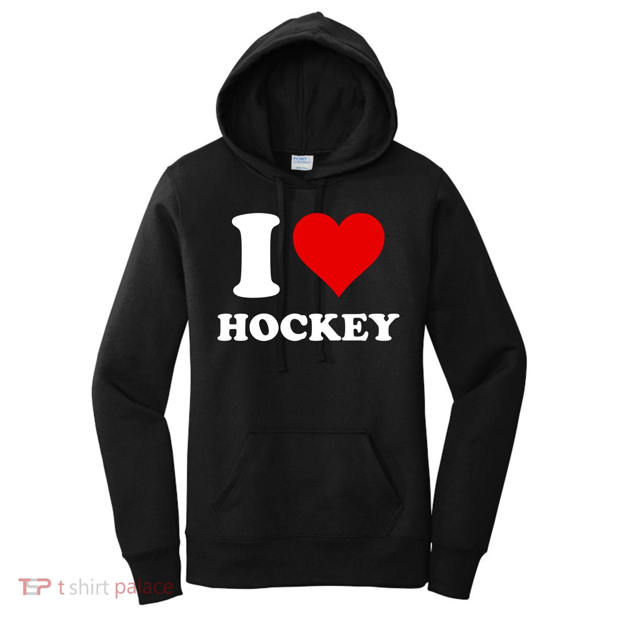 I Heart Hockey I Love Hockey Gift Women's Hoodie