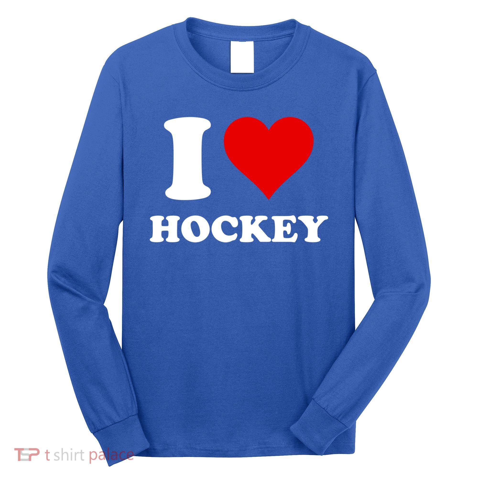 I Heart Hockey I Love Hockey Gift Long Sleeve Shirt
