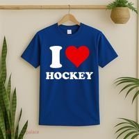 I Heart Hockey I Love Hockey Gift T-Shirt thumb 2