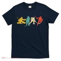 Ice Hockey Hockey Stick Vintage Style Ice Hockey Gift T-Shirt thumb 0