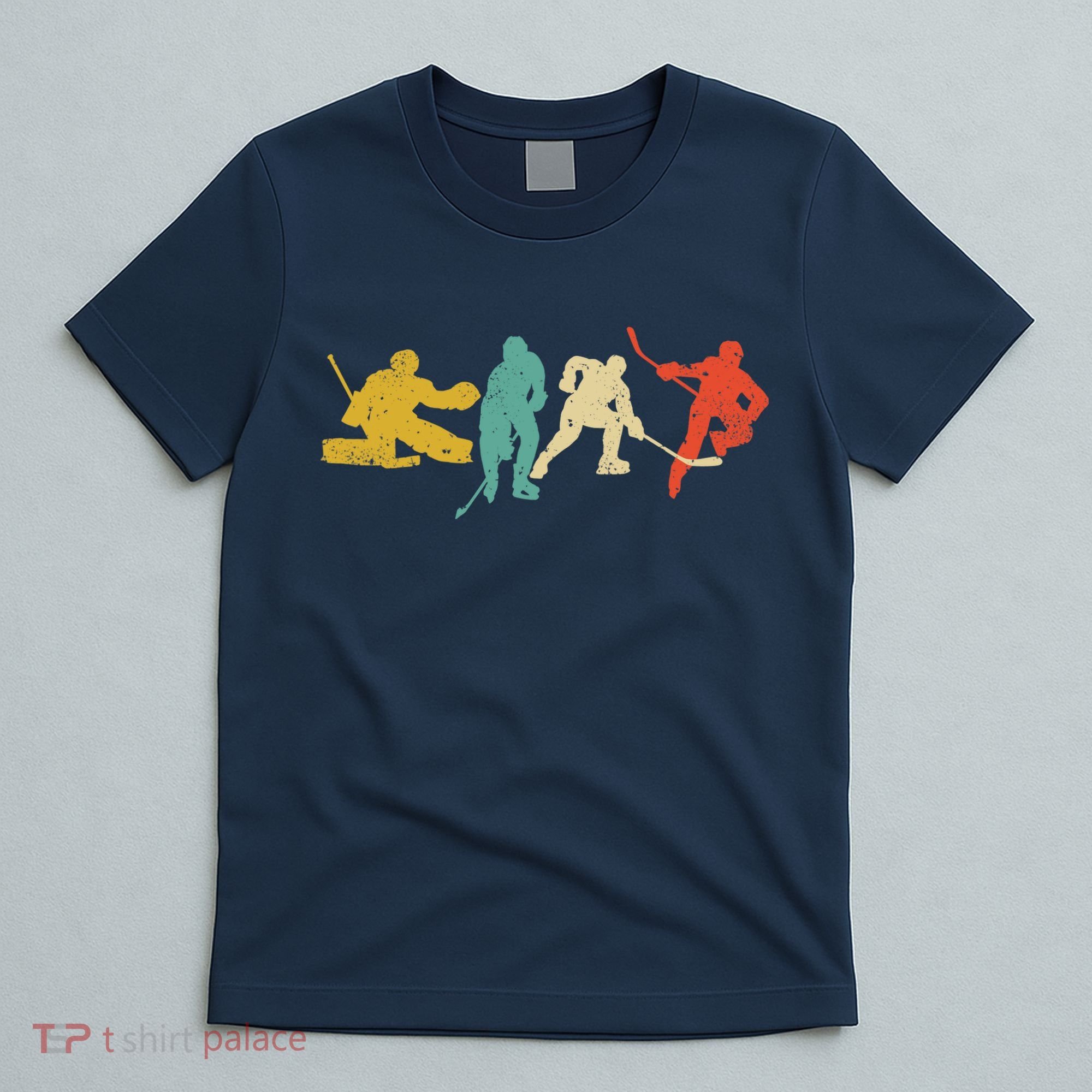 Ice Hockey Hockey Stick Vintage Style Ice Hockey Gift T-Shirt