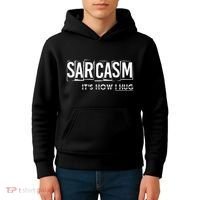 Its How I Hug Funny Witty Smart Pessimist Kids Hoodie thumb 4