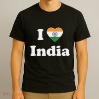 I Heart India Indian I Love India T-Shirt thumb 3