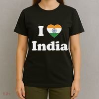 I Heart India Indian I Love India T-Shirt thumb 4