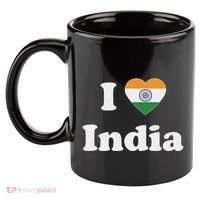 I Heart India Indian I Love India 11oz C Handle Ceramic Mug thumb 2