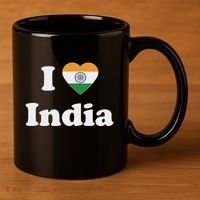 I Heart India Indian I Love India 11oz C Handle Ceramic Mug thumb 3