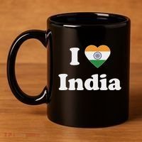 I Heart India Indian I Love India 11oz C Handle Ceramic Mug thumb 4