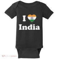 I Heart India Indian I Love India Baby Bodysuit thumb 0