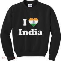I Heart India Indian I Love India Kids Sweatshirt thumb 0