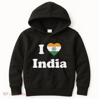 I Heart India Indian I Love India Kids Hoodie thumb 0