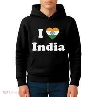 I Heart India Indian I Love India Kids Hoodie thumb 4