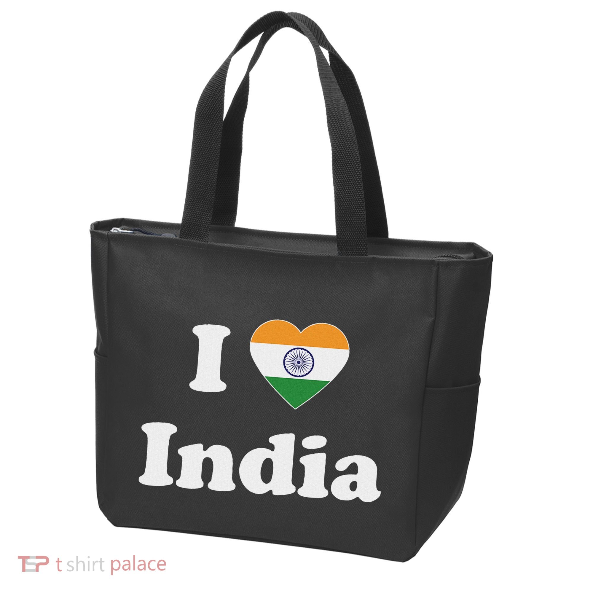 I Heart India Indian I Love India Tote Bag