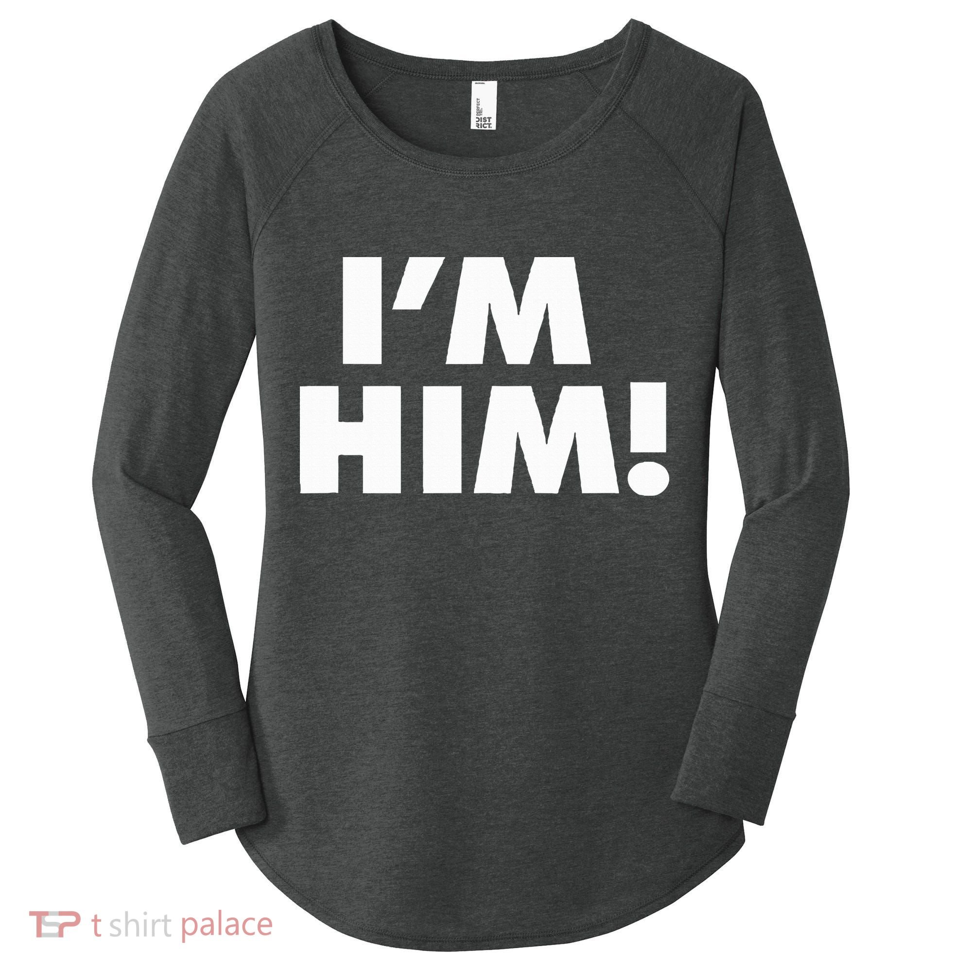 IM Him Women's Perfect Tri Tunic Long Sleeve Shirt