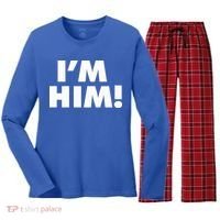 IM Him Women's Long Sleeve Flannel Pajama Set  thumb 0