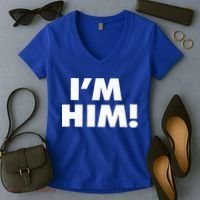 IM Him Women's V-Neck T-Shirt thumb 2