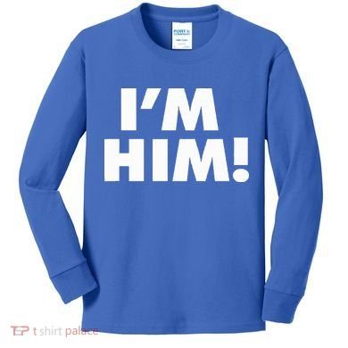 IM Him Kids Long Sleeve Shirt