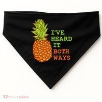 I’ve Heard It Both Ways Psych Pineapple Lover USA-Made Doggie Bandana thumb 0