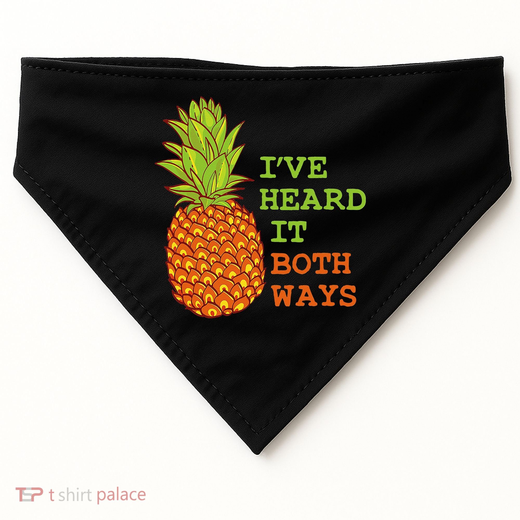 I’ve Heard It Both Ways Psych Pineapple Lover USA-Made Doggie Bandana