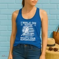 Ice Hockey I Walk On Water What Is Your Superpower Women's Tank Top thumb 2