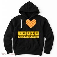 I Heart Jesus And Jesus Loves You Hoodie thumb 0