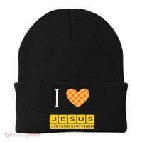 I Heart Jesus And Jesus Loves You Beanie thumb 0