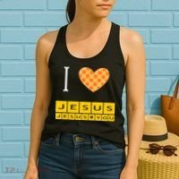 I Heart Jesus And Jesus Loves You Women's Tank Top thumb 2