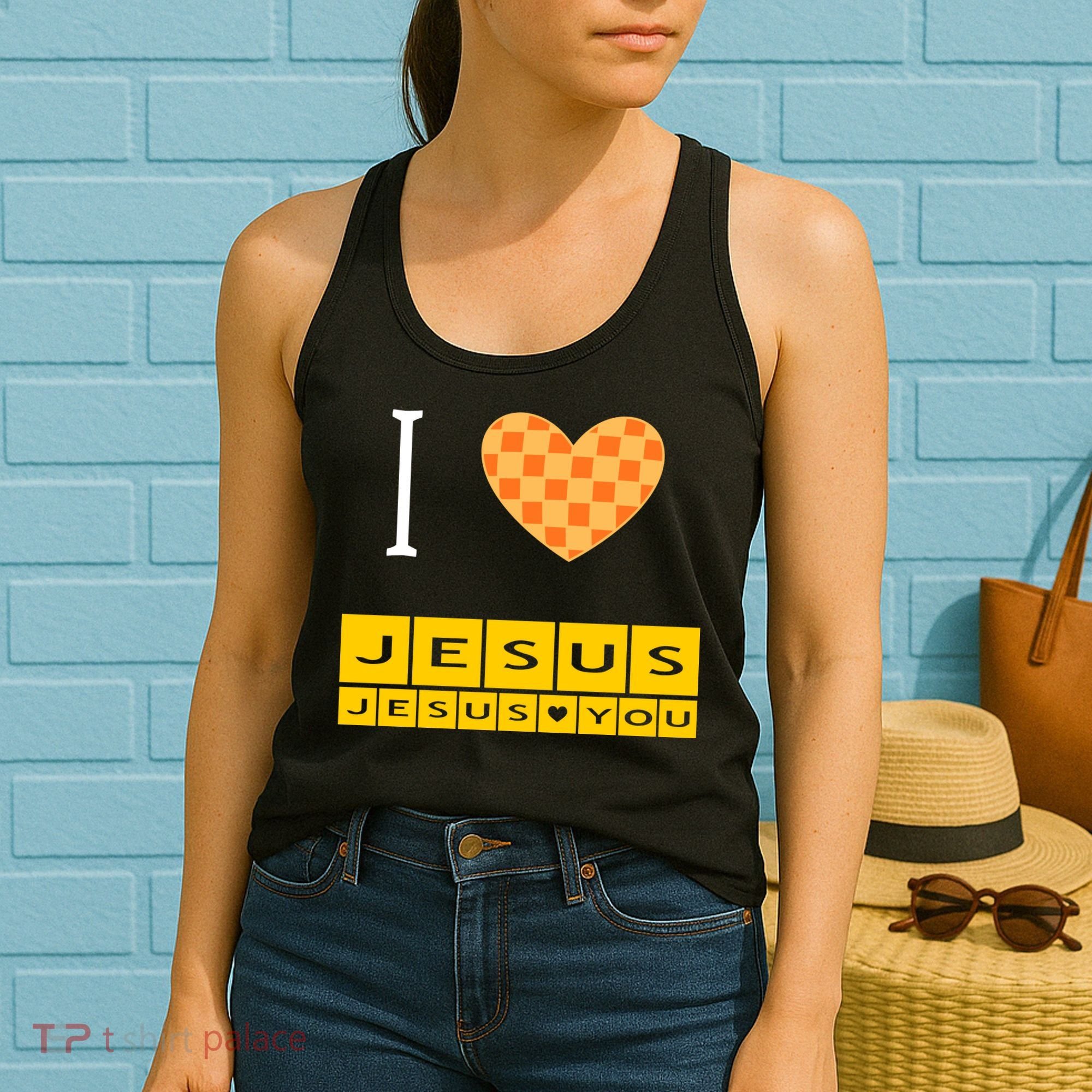 I Heart Jesus And Jesus Loves You Women's Tank Top