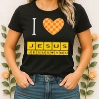 I Heart Jesus And Jesus Loves You Women's T-Shirt thumb 2