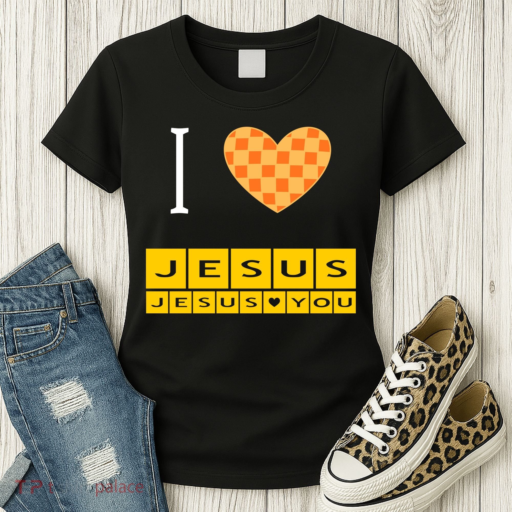 I Heart Jesus And Jesus Loves You Women's T-Shirt