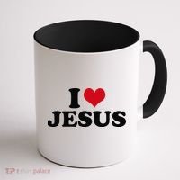 I Heart Jesus Love Christ Coffee Mug thumb 1