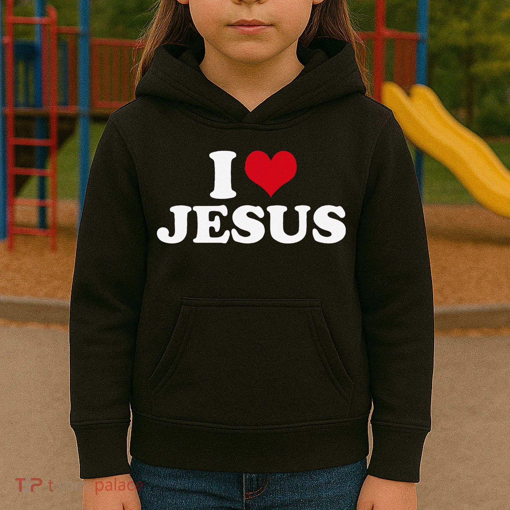 I Heart Jesus Love Christ Kids Hoodie