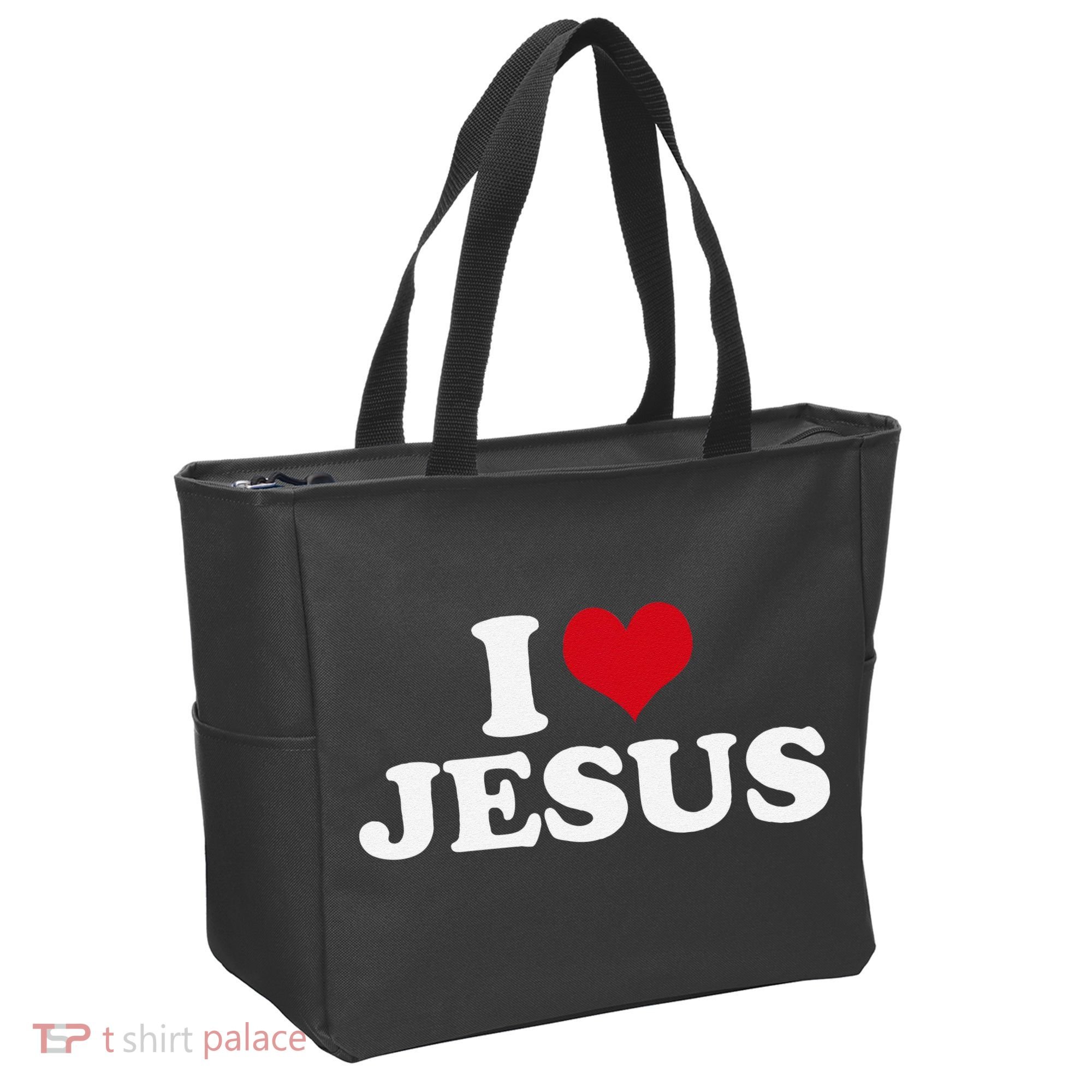 I Heart Jesus Love Christ Tote Bag