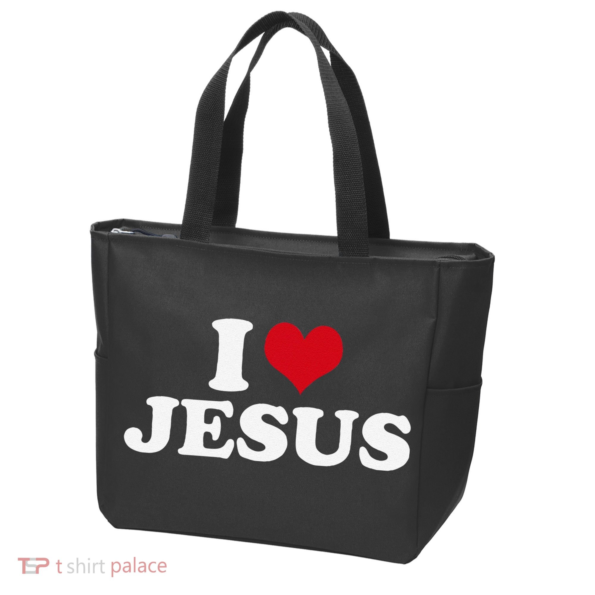 I Heart Jesus Love Christ Tote Bag