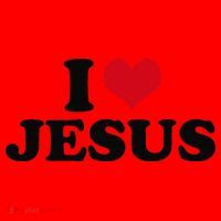 I Heart Jesus Love Christ Santa Hat thumb 1