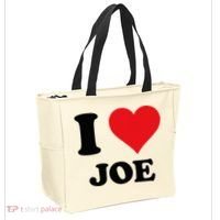 I Heart Joe First Name I Love Personalized Stuff Tote Bag thumb 2