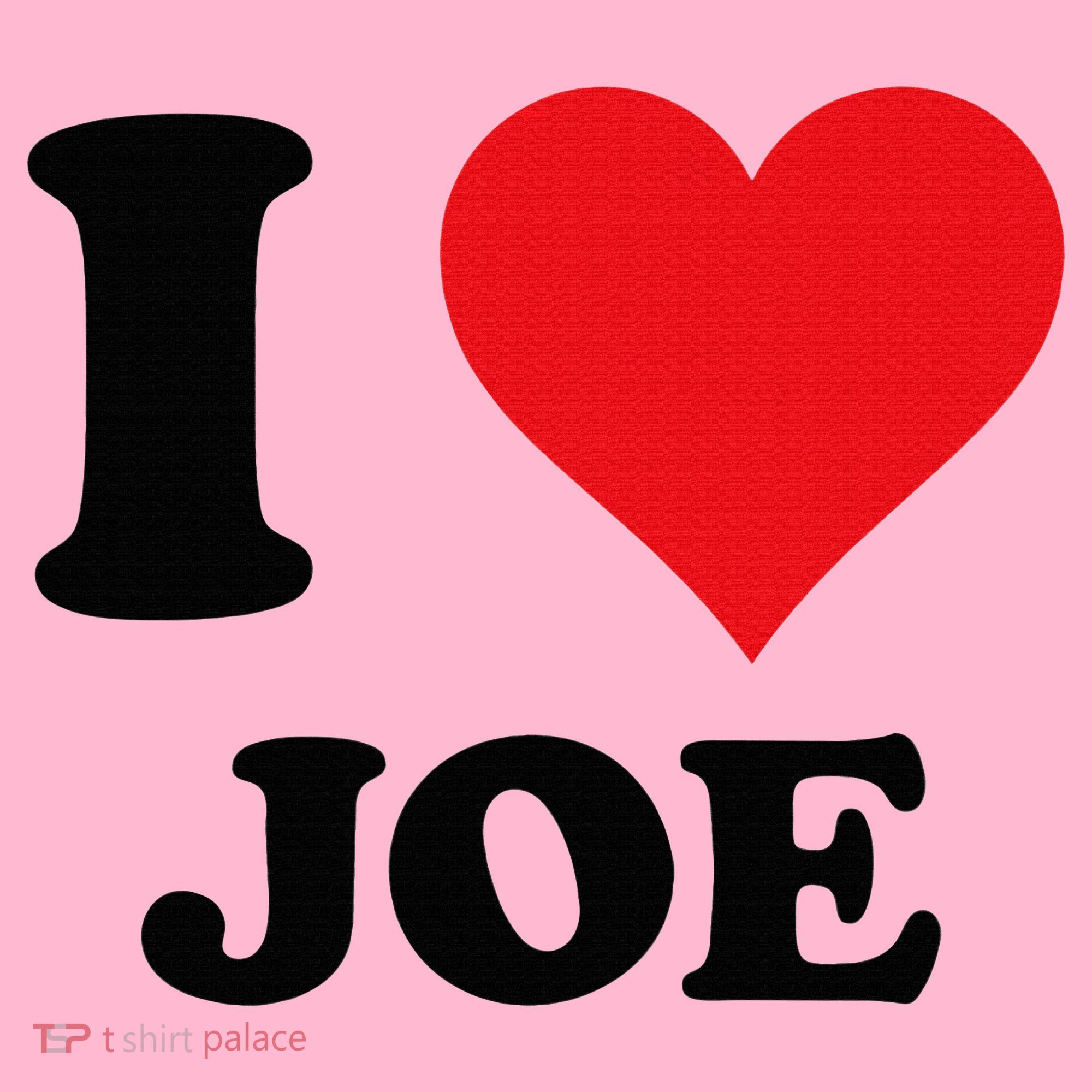I Heart Joe First Name I Love Personalized Stuff Coaster