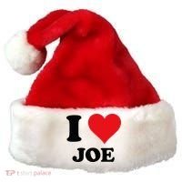 I Heart Joe First Name I Love Personalized Stuff Santa Hat thumb 0
