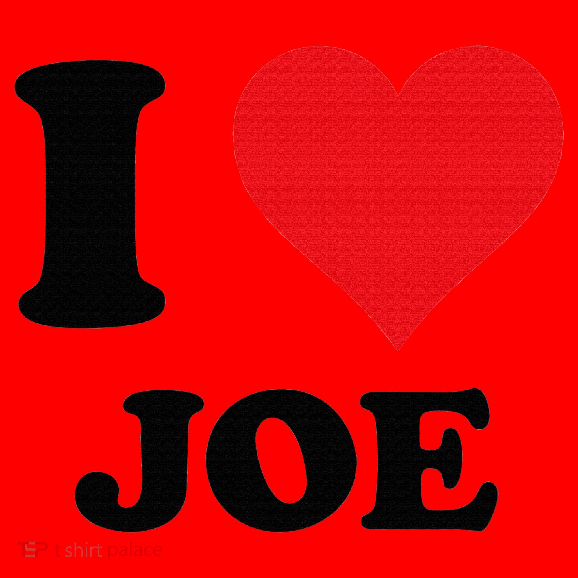 I Heart Joe First Name I Love Personalized Stuff Santa Hat