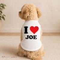 I Heart Joe First Name I Love Personalized Stuff Doggie Tank thumb 2
