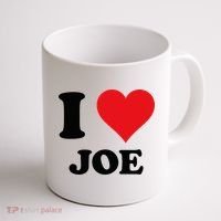 I Heart Joe First Name I Love Personalized Stuff Coffee Mug thumb 1