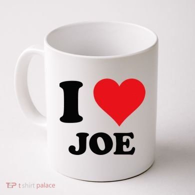 I Heart Joe First Name I Love Personalized Stuff Coffee Mug