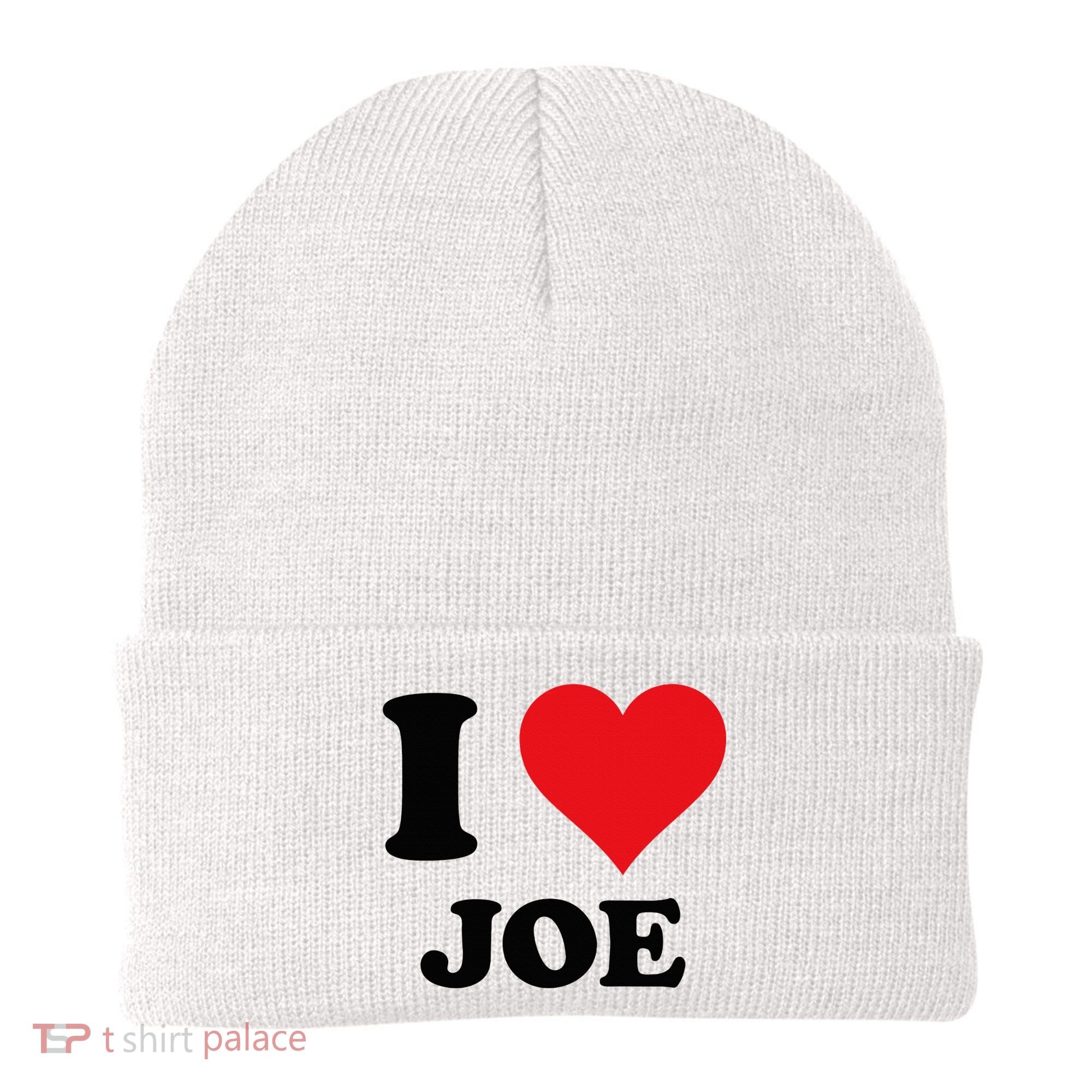I Heart Joe First Name I Love Personalized Stuff Beanie